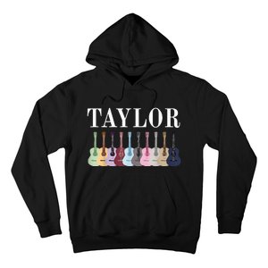 Taylor Personalized Name I Love Taylor Girl Groovy 70S Hoodie