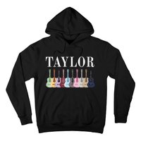 Taylor Personalized Name I Love Taylor Girl Groovy 70S Hoodie