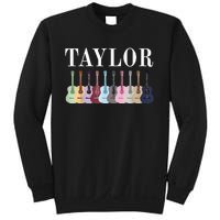 Taylor Personalized Name I Love Taylor Girl Groovy 70S Sweatshirt