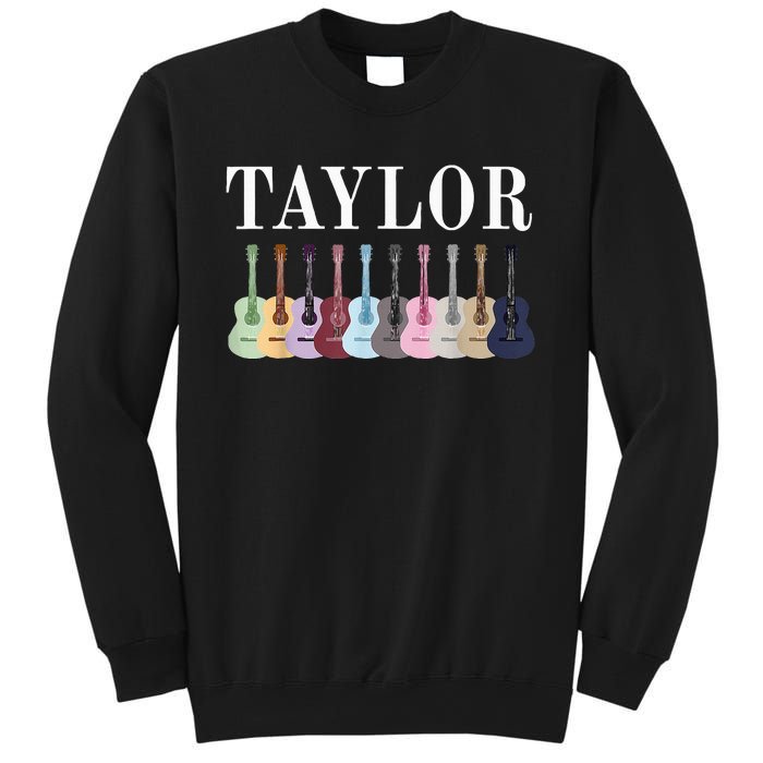 Taylor Personalized Name I Love Taylor Girl Groovy 70S Sweatshirt