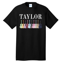 Taylor Personalized Name I Love Taylor Girl Groovy 70S Tall T-Shirt