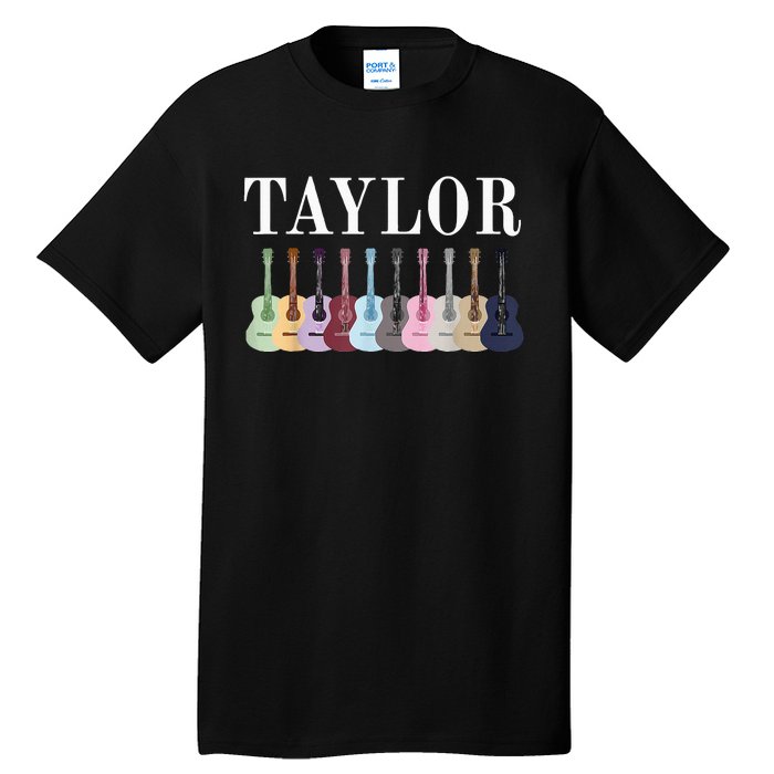 Taylor Personalized Name I Love Taylor Girl Groovy 70S Tall T-Shirt