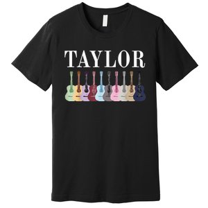 Taylor Personalized Name I Love Taylor Girl Groovy 70S Premium T-Shirt