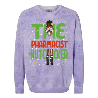 The Pharmacist Nutcracker Funny Christmas Family Colorblast Crewneck Sweatshirt