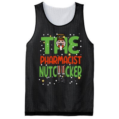 The Pharmacist Nutcracker Funny Christmas Family Mesh Reversible Basketball Jersey Tank