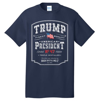 Trump President N 47 Vintage Whiskey Usa Tall T-Shirt