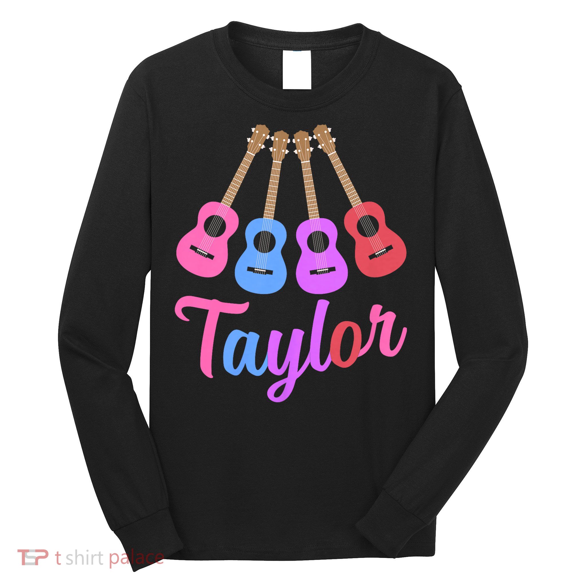 Taylor Personalized Name I Love Taylor Girl Groovy 70S Long Sleeve Shirt