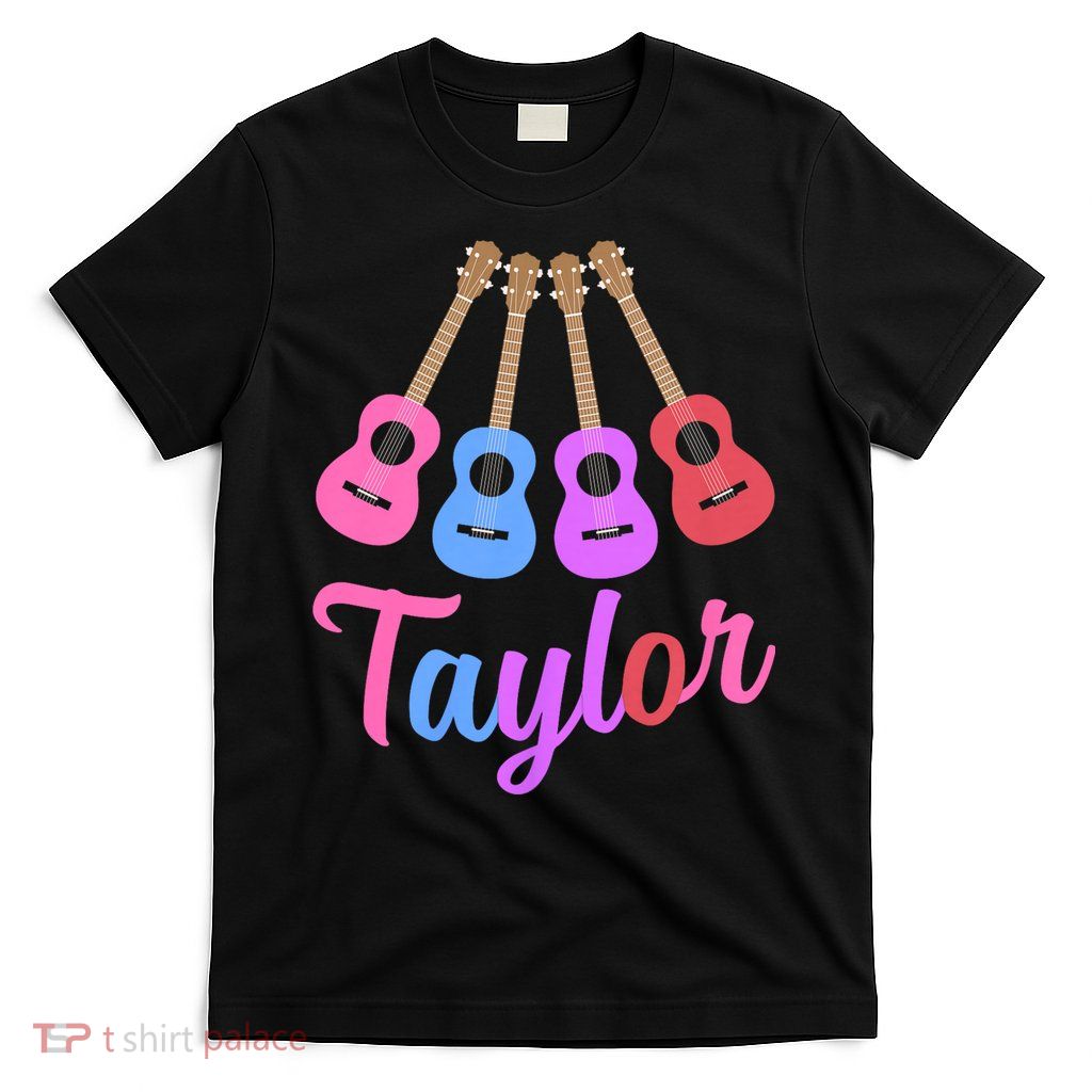 Taylor Personalized Name I Love Taylor Girl Groovy 70S T-Shirt