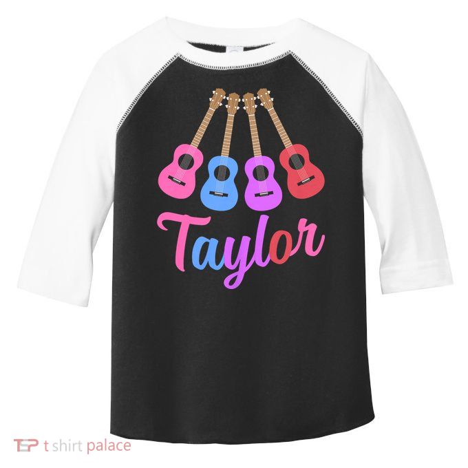 Taylor Personalized Name I Love Taylor Girl Groovy 70S Toddler Fine Jersey T-Shirt