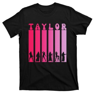 Taylor Personalized Name I Love Taylor Girl Groovy T-Shirt