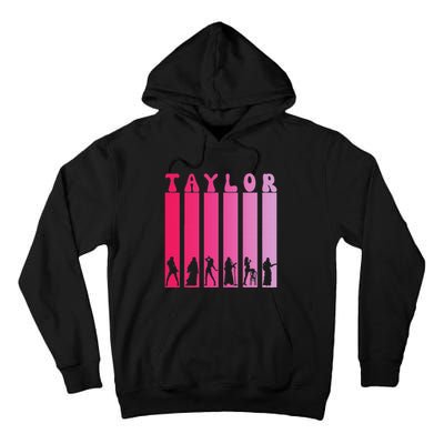 Taylor Personalized Name I Love Taylor Girl Groovy Tall Hoodie