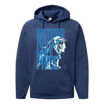 The Pride Of Motor City Hometown Detroit Performance Fleece Hoodie