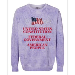 The Purpose Of The United States Constitution Colorblast Crewneck Sweatshirt