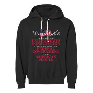 The Purpose Of The United States Constitution Garment-Dyed Fleece Hoodie