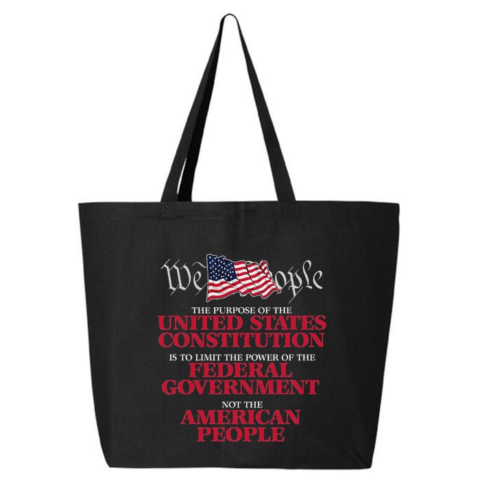 The Purpose Of The United States Constitution 25L Jumbo Tote