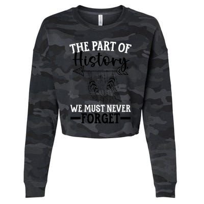 The Part Of History We Never Forget Orange Day Indigenous Cropped Pullover Crew