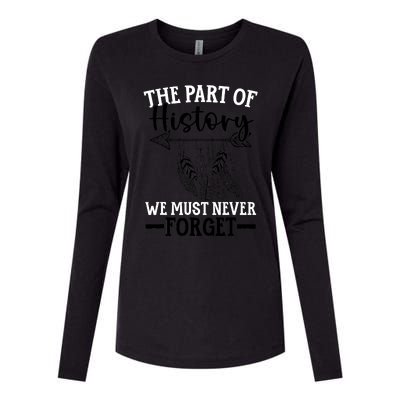 The Part Of History We Never Forget Orange Day Indigenous Womens Cotton Relaxed Long Sleeve T-Shirt