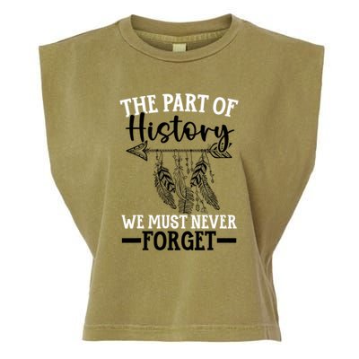 The Part Of History We Never Forget Orange Day Indigenous Garment-Dyed Women's Muscle Tee