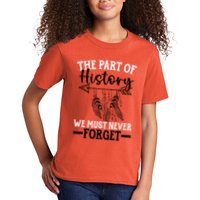 The Part Of History We Never Forget Orange Day Indigenous Kids T-Shirt