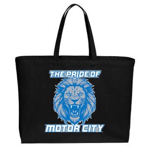 The Pride Of Motor City Hometown Detroit Cotton Canvas Jumbo Tote