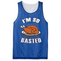 Thanksgiving Party Outfit Funny I'm So Basted Cool Gift Mesh Reversible Basketball Jersey Tank