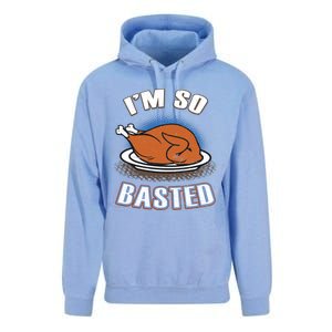 Thanksgiving Party Outfit Funny I'm So Basted Cool Gift Unisex Surf Hoodie