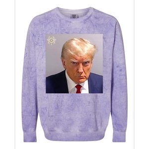 Trump Plain Original Mug Shot Classic Georgia Style Colorblast Crewneck Sweatshirt