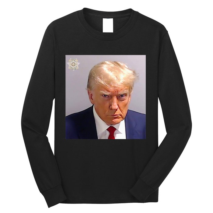 Trump Plain Original Mug Shot Classic Georgia Style Long Sleeve Shirt