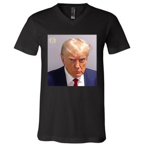 Trump Plain Original Mug Shot Classic Georgia Style V-Neck T-Shirt