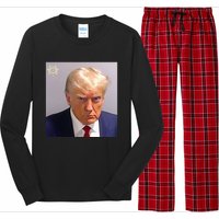 Trump Plain Original Mug Shot Classic Georgia Style Long Sleeve Pajama Set