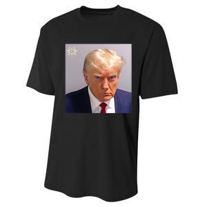 Trump Plain Original Mug Shot Classic Georgia Style Performance Sprint T-Shirt