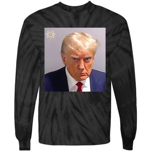 Trump Plain Original Mug Shot Classic Georgia Style Tie-Dye Long Sleeve Shirt