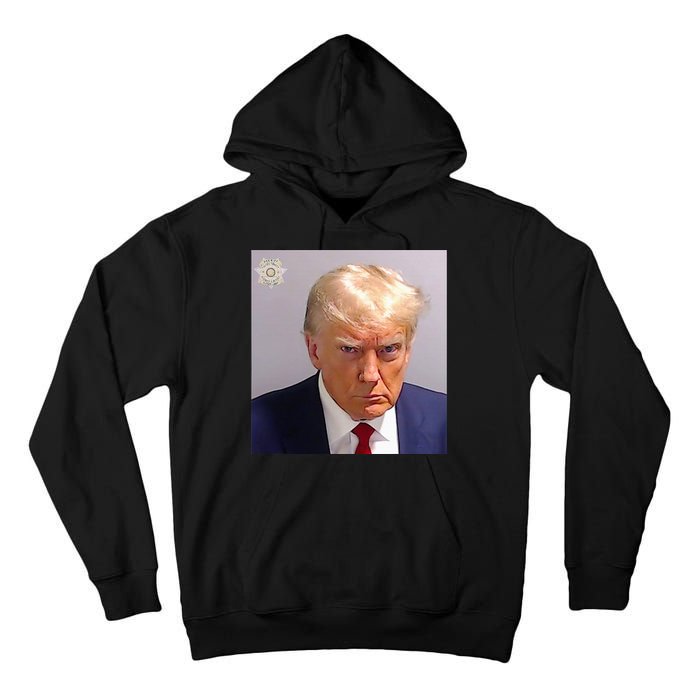 Trump Plain Original Mug Shot Classic Georgia Style Tall Hoodie