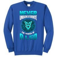 The Power Of A Leo A Leo Zodiac Great Gift Sweatshirt