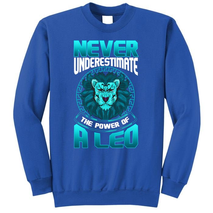 The Power Of A Leo A Leo Zodiac Great Gift Sweatshirt