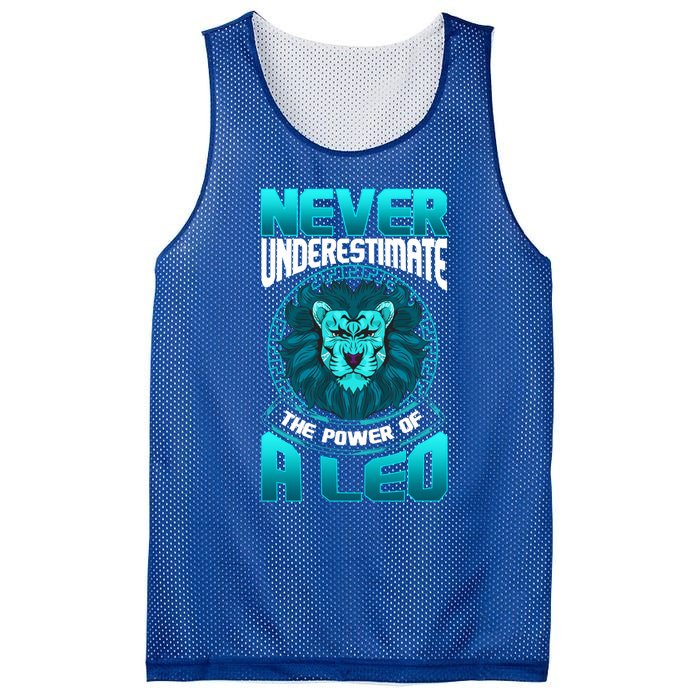 The Power Of A Leo A Leo Zodiac Great Gift Mesh Reversible Basketball Jersey Tank