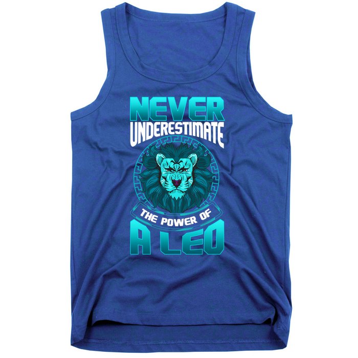 The Power Of A Leo A Leo Zodiac Great Gift Tank Top