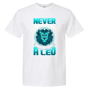 The Power Of A Leo A Leo Zodiac Great Gift Garment-Dyed Heavyweight T-Shirt