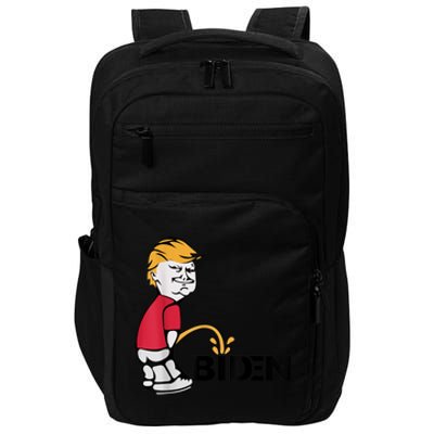 Trump Peeing On Biden Pissing Anti Biden Pro Trump Impact Tech Backpack