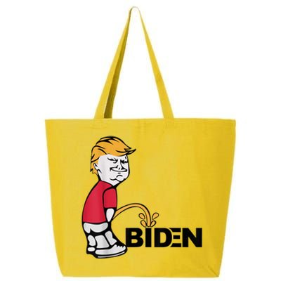 Trump Peeing On Biden Pissing Anti Biden Pro Trump 25L Jumbo Tote