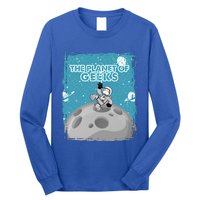 The Planet Of Geeks Gift Astronaut Graphic Funny Meaningful Gift Long Sleeve Shirt