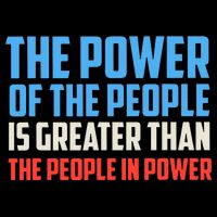 The Power Of The People Is Greater Than The People In Power  Drawstring Bag