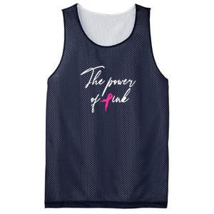 The Power Of Pink | Breast Cancer Mesh Reversible Basketball Jersey Tank