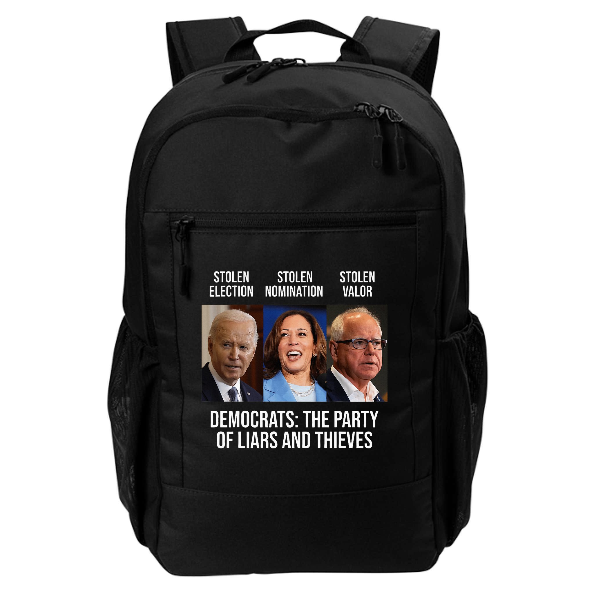The Party Of Liars And Thieves Anti Biden Harris Walz Backpack