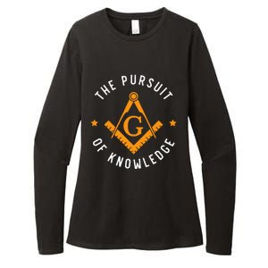 The Pursuit Of Knowledge Mason Fraternal Smib Freemason Womens CVC Long Sleeve Shirt