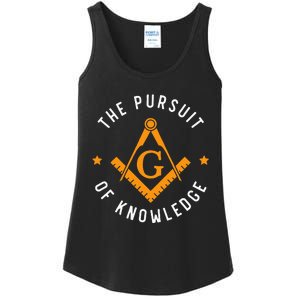 The Pursuit Of Knowledge Mason Fraternal Smib Freemason Ladies Essential Tank