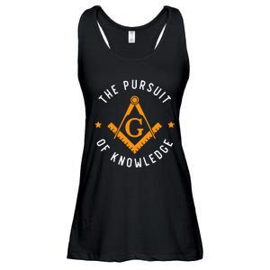 The Pursuit Of Knowledge Mason Fraternal Smib Freemason Ladies Essential Flowy Tank