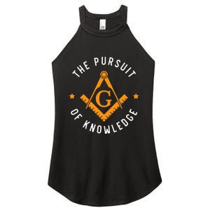 The Pursuit Of Knowledge Mason Fraternal Smib Freemason Women's Perfect Tri Rocker Tank