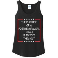 The Purpose Of A Postmenopausal Female Is To Vote Them Out Ladies Essential Tank