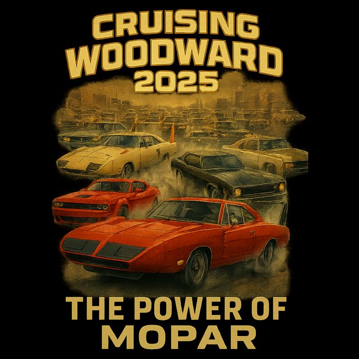The Power Of Mopar 2025 Woodward Car Cruise Flat Bill Trucker Hat